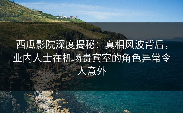 西瓜影院深度揭秘：真相风波背后，业内人士在机场贵宾室的角色异常令人意外